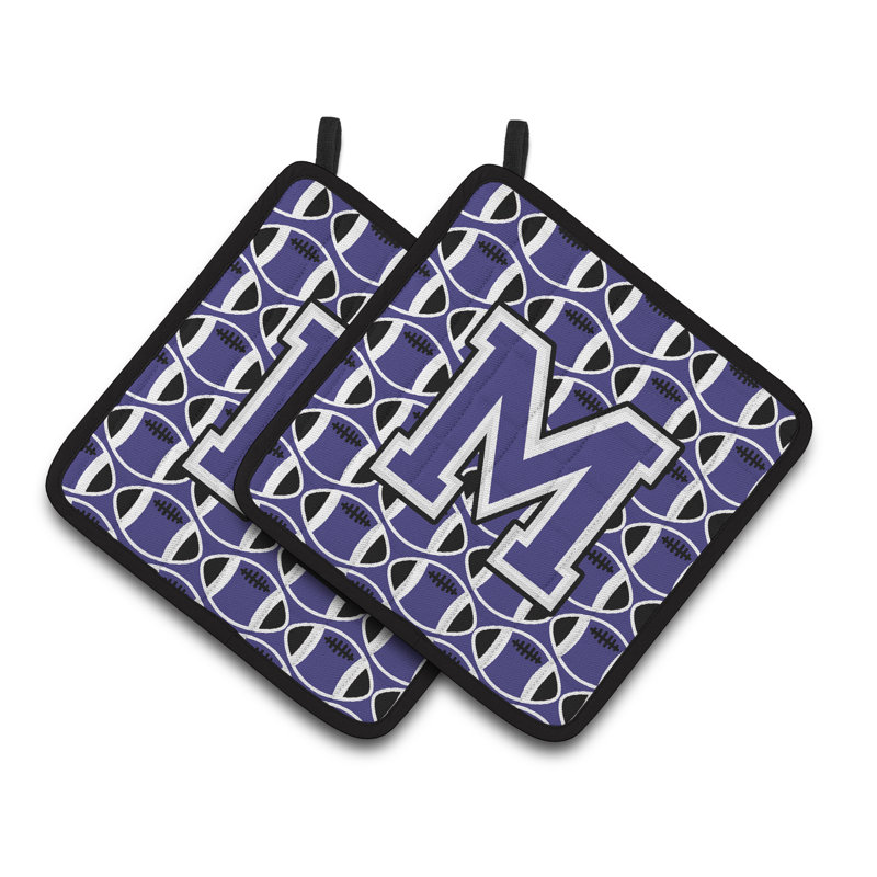 Poignée de football, M, Violet / Blanc
