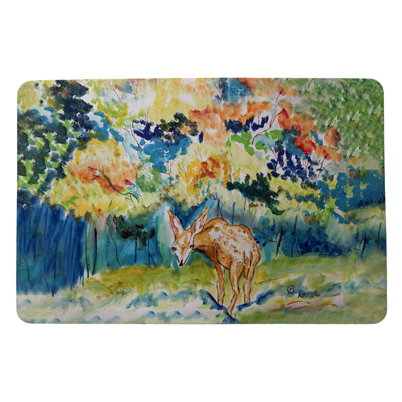 Paillasson antidérapant 18 po x 26 po Fall Fawn