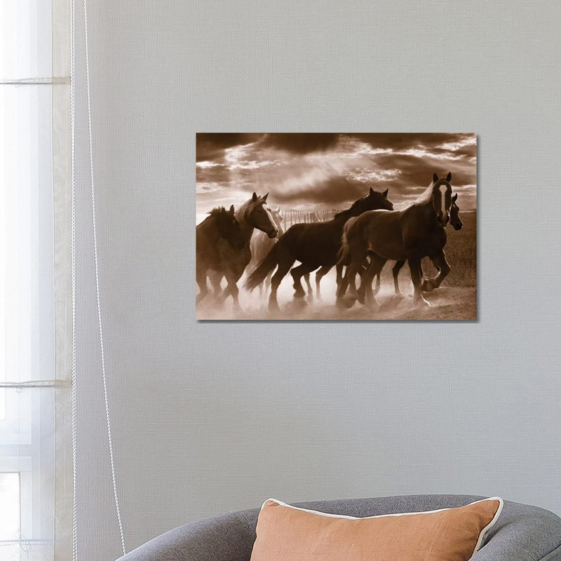 Running Horses by Rig Studios - Wrapped Canvas Print, 66.04 cm H x 45.72 cm W x 3.175 cm D