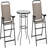 Caelean 2 - Person Metal Patio Dining Set with Round Table