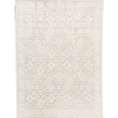 Tapis ivoire noué à la main Neo Villa