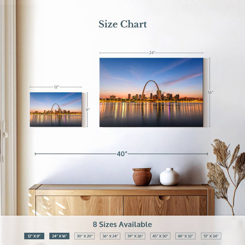 Rorry St Louis Skyline Lights, 16" H x 24" W