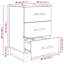 40cm W Manufactured Wood Bedside Table-1567906340
