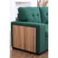 Canapé d'angle 3 places en lin - Méridienne gigogne avec rangement et coussins amovibles, 237 cm L x 133 cm P x 88,5 cm H, revêtement élégant et polyvalent, rangement, coussins de dossier, pieds noirs