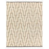 Jaipur Living Emre KEO08 Handknotted Chevron Cream and Tan Area Rug