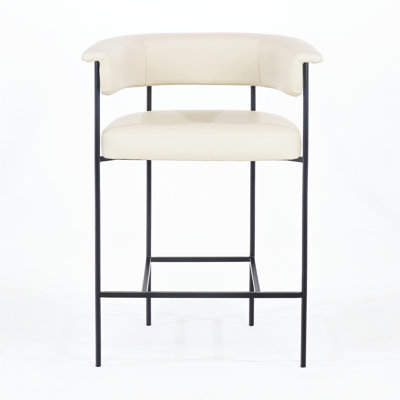 Mikra Leather Counter Stool - Buntin Collection