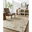 Anemone Geometric Wool Shag Rug-1117773043