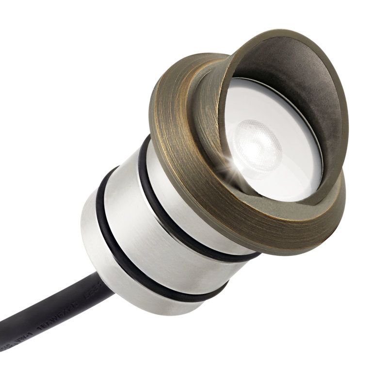 Makanda Mini All-Purpose Display Light Cowl, Chrome Brass