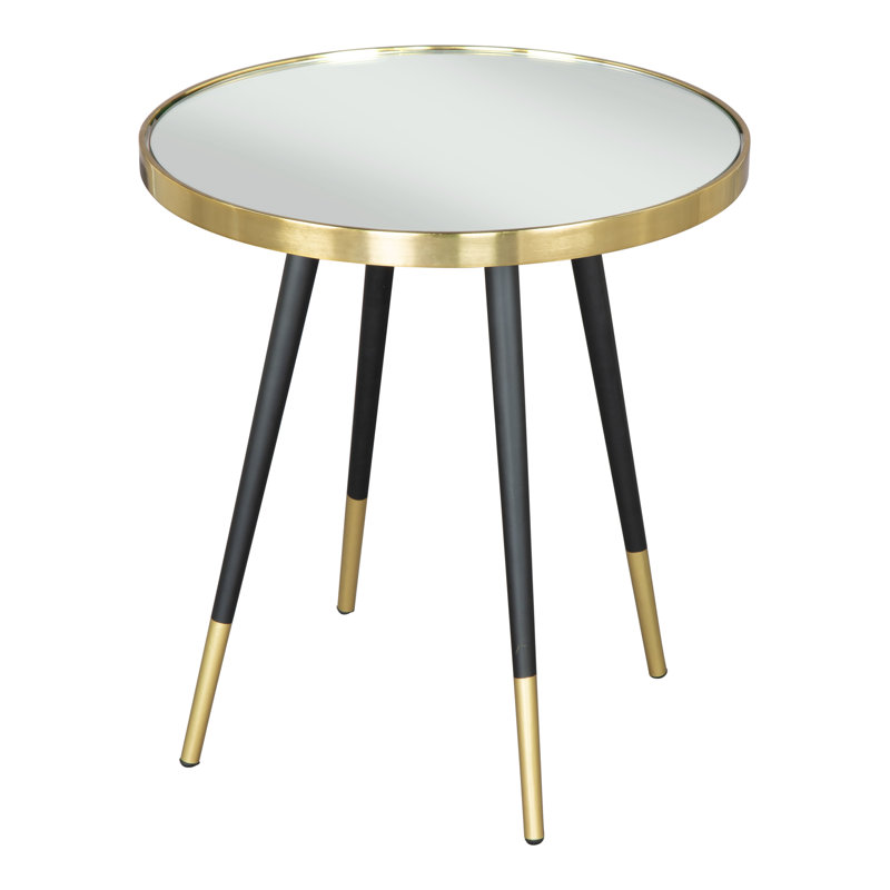 Particle Side Table Black & Gold