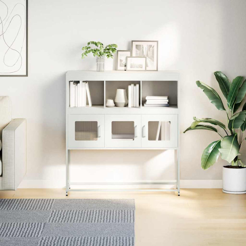 Sideboard 100.5X39x107 Cm Cold-Rolled Steel, White