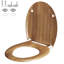 Bamboo Elongated Standard Toilet Seat