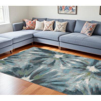Tapis sarcelle 8 pi x 11 pi
