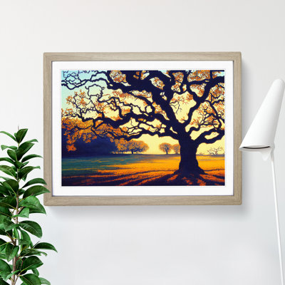 Otherworldly Oak Tree - Framed Print