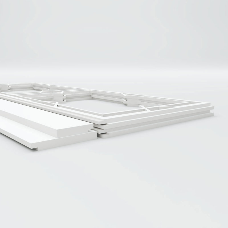 Ensemble de lambris en PVC Fleming, H 40 po x l 94,5 po x P 0,625 po
