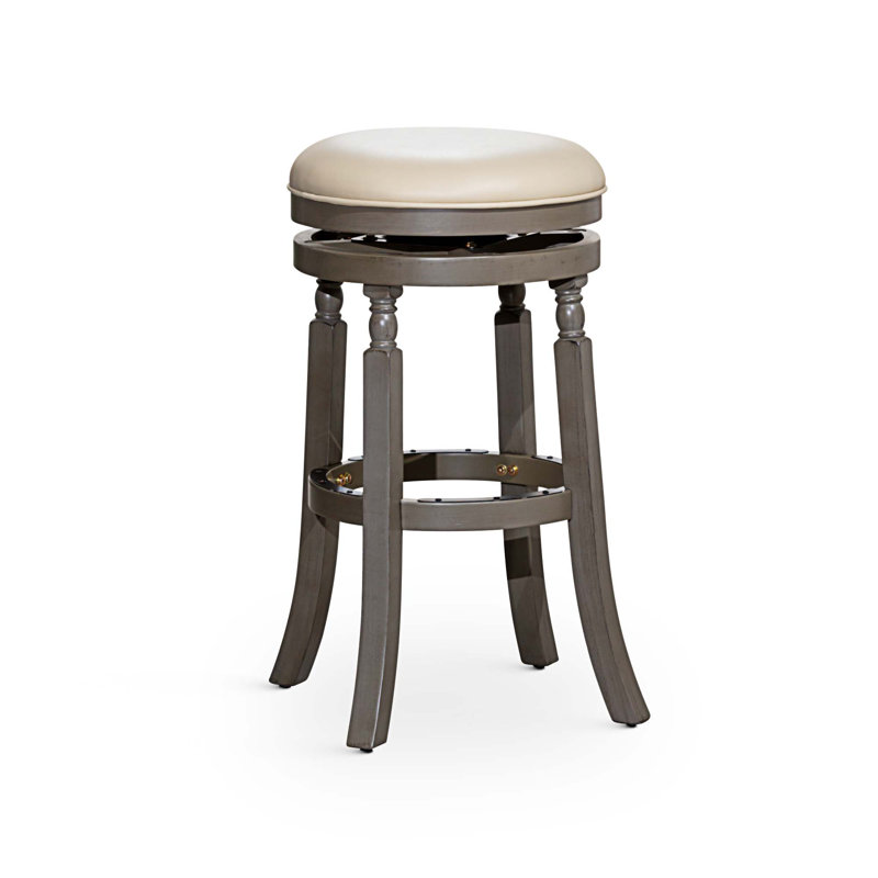 Tabouret de bar Syndra, Tabouret de bar (siège d'une hauteur de 30 po), Gris, Gris