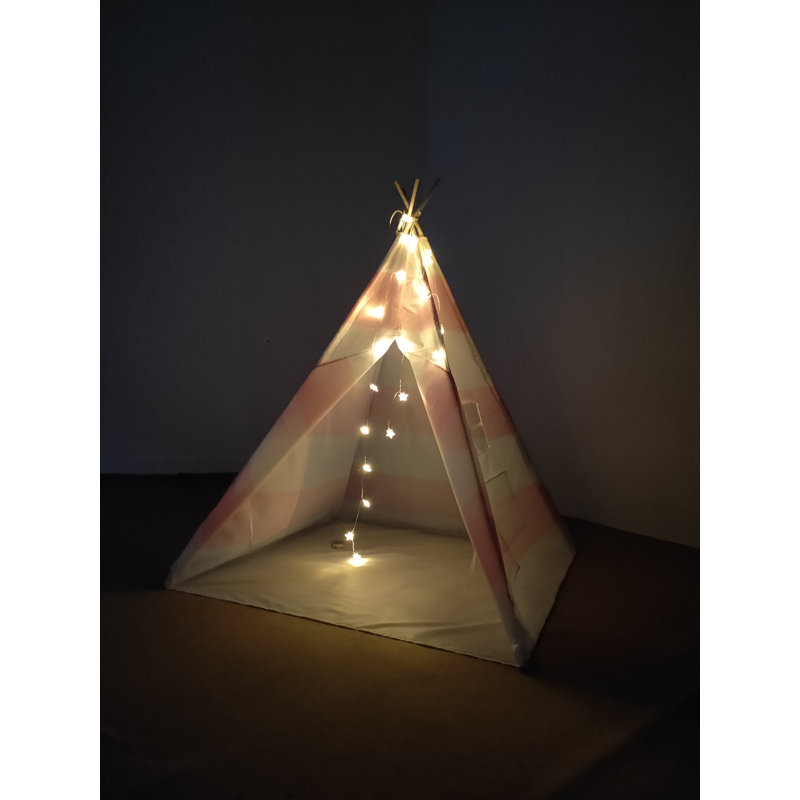 Blue Elephant 121.92cm W x 121.92cm D Indoor / Outdoor Cotton Play Tent, Pink