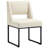 Markque 18.3" H Boucle/Linen Upholstered Parsons Chair with Metal Frame-1421869100