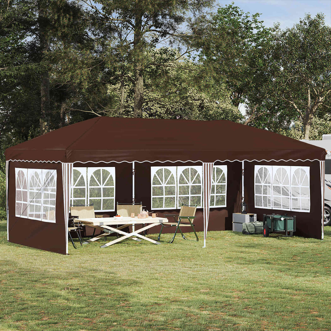 Vidaxl Pop-Up Party Tent 210D Oxford With Sliver Coating Event Shelter Gazebo