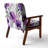 Geidel - Abstract Flowers - Upholstered Traditional Accent Arm Chair-495180381-477582352