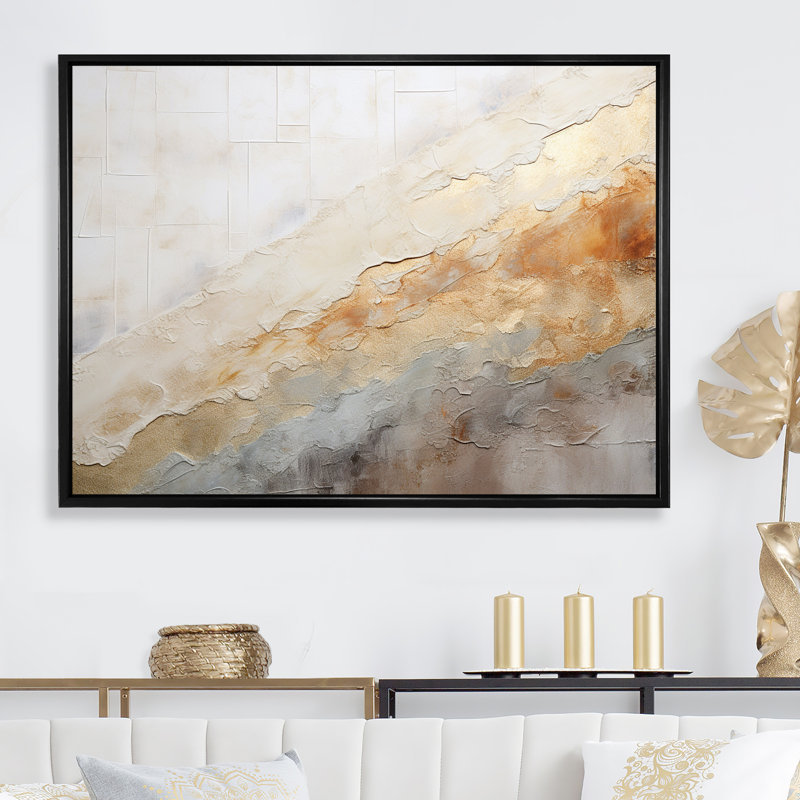 Oxford - Abstract Canvas Print_106513, Toile avec cadre flottant noir, H 30 po x l 40 po x P 1,5 po