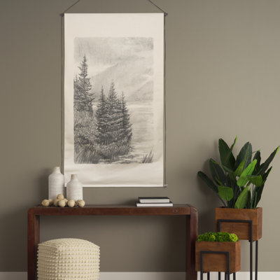 Northern Forest I a Hand Embelished Textured Framed Art Print