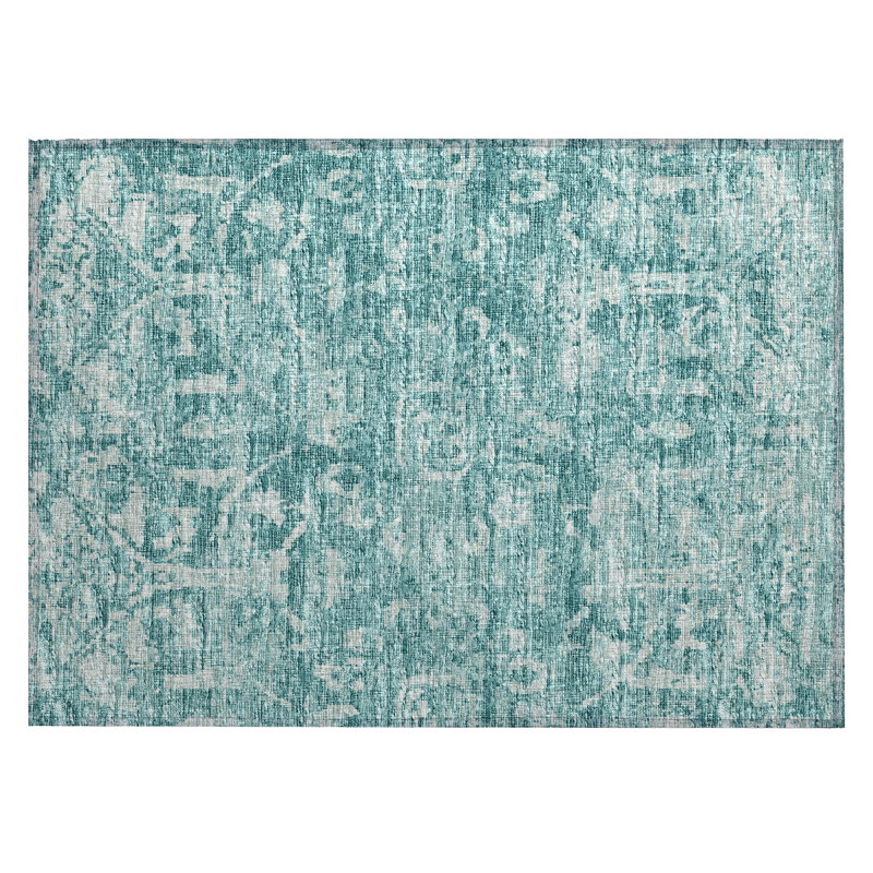 Fenwick Washable Oriental Indoor / Outdoor Rug, Rectangle 1'8" x 2'6"