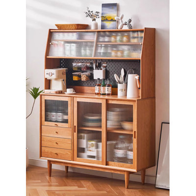 All Solid Wood Home Food Cabinet