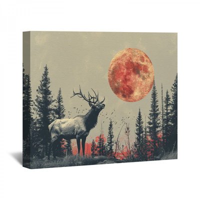 «Wapiti» sur toile