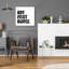 «First Coffee» par Erin Clark, art mural en verre acrylique-749600497