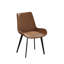 Chaises de salle à manger Modern Brown - Pieds en métal épais pour une durabilité ergonomique-1426256592-1426256594