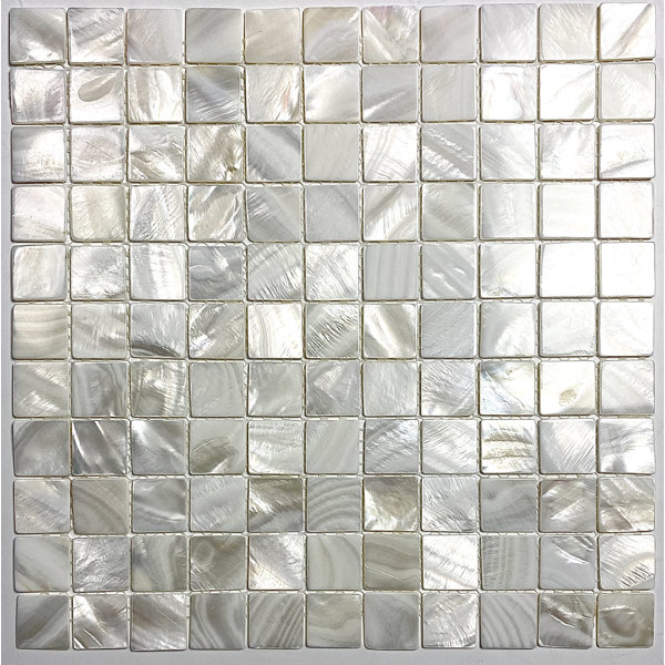 Mother of Pearl 1x1 Seashell Decorative Accent Tile