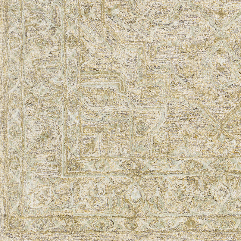 Tapis oriental brun clair / crème / noir touffeté à la main Oriental, Rectangle 5 pi x 7 pi 6 po