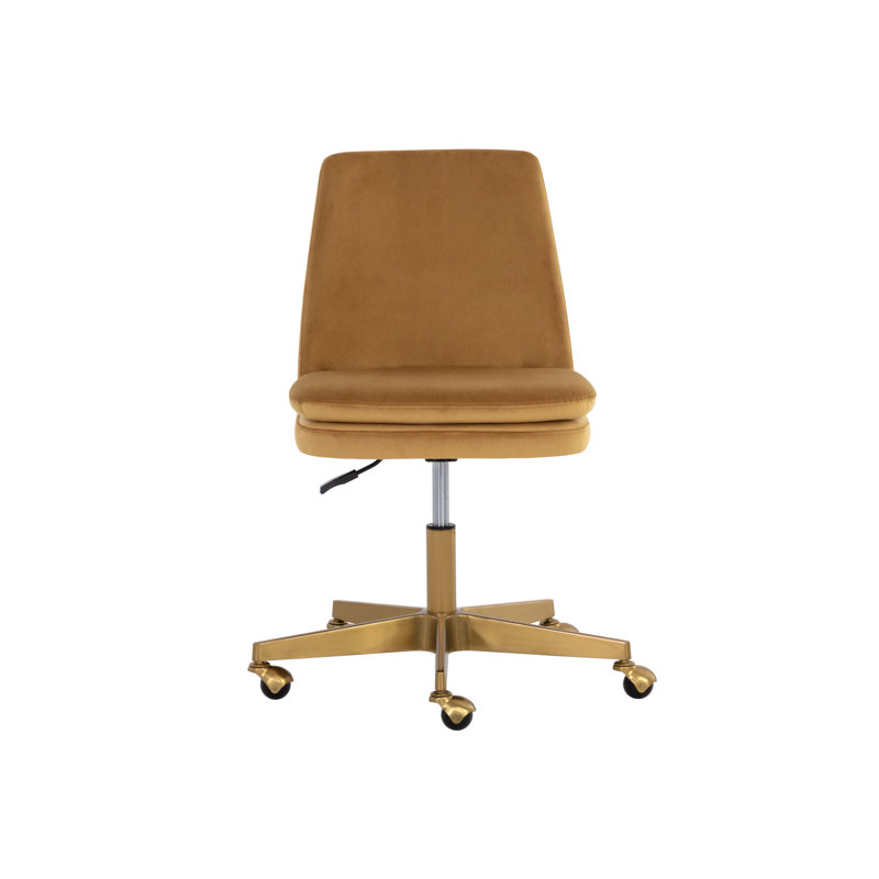 Swivel Office Chair, Gold