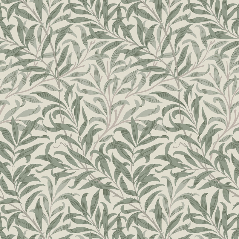 Papier peint adhésif Willow Boughs Bayleaf, Vert