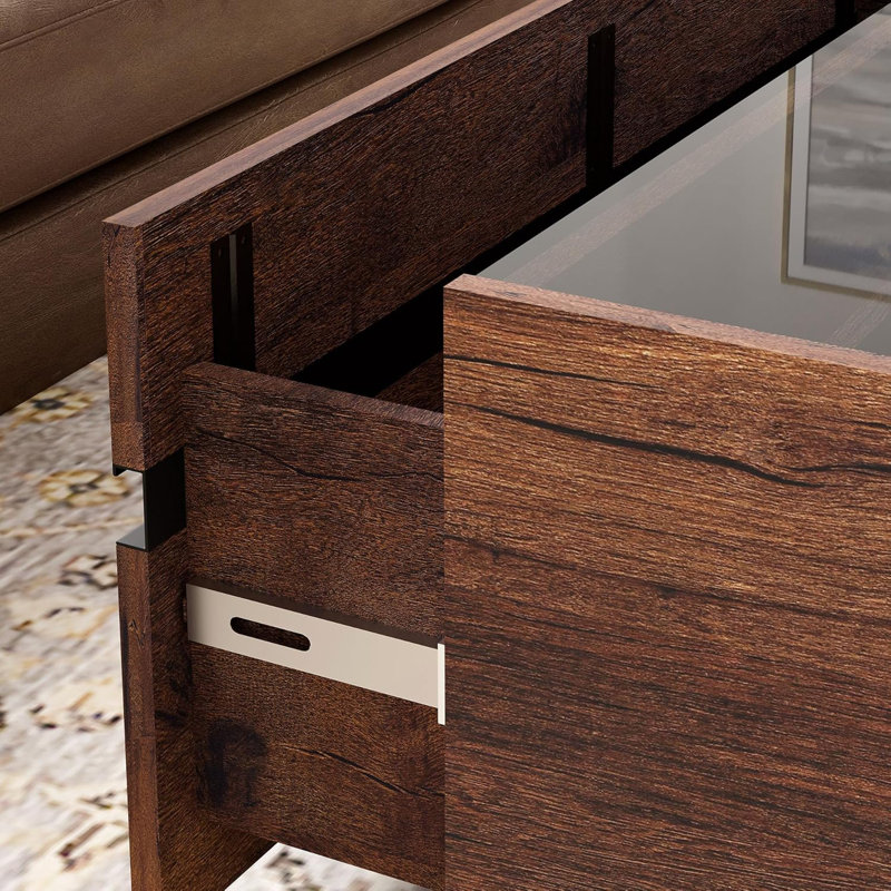 Ensemble de meuble télé et de table basse 2 pièces Aadam