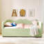 Lits avec rangement, lit de jour extensible en bois et bois aggloméré pour petites pièces