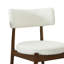 Tabouret de comptoir Mid-Century moderne noyer + beige (sans la table)-57436101