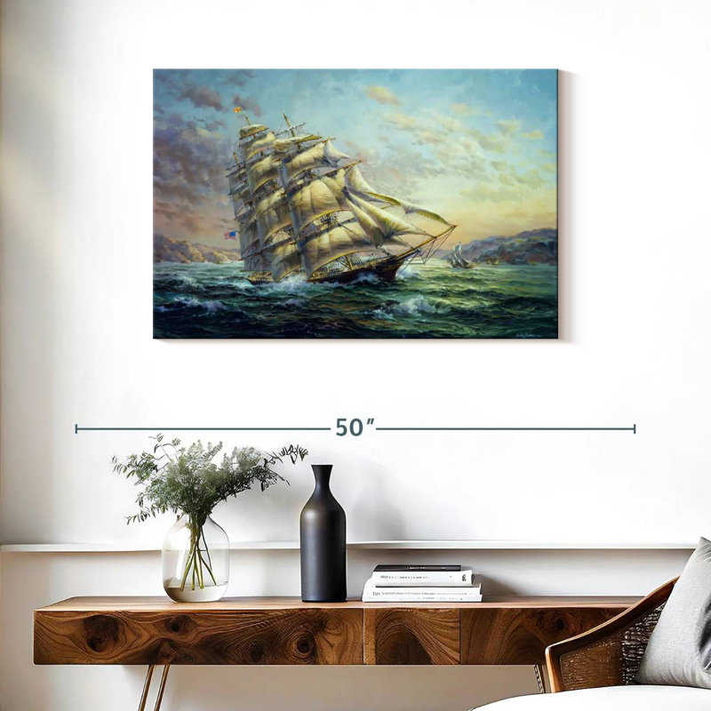Mehar Clipper Ship Surprise, H 24 po x l 36 po
