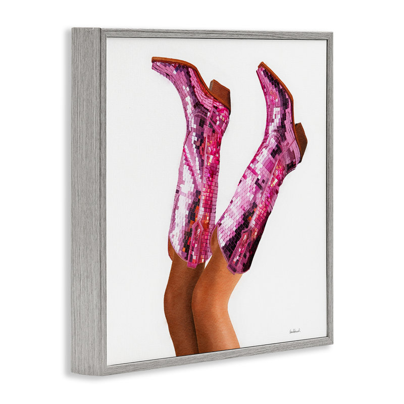 «Pink Glam Cowgirl», giclée par Amanda Greenwood, Estampe numérique Farmhouse, H 17 po x l 17 po