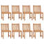 Vitelli 8 - Person Solid Wood Patio Dining Set Rectangular Table