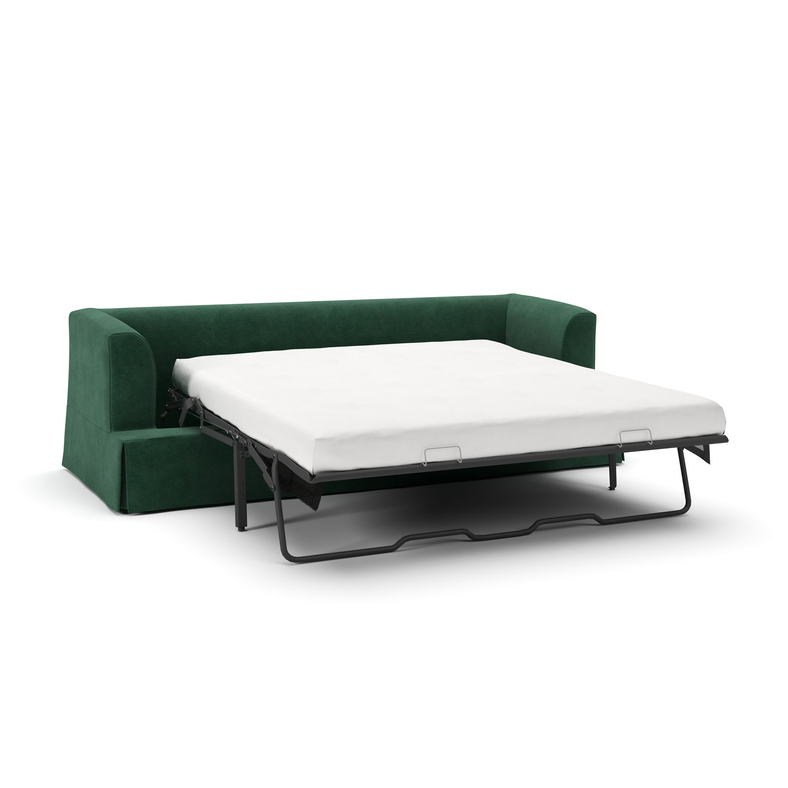 Lucia 92.5'' Upholstered Sofa, Bella Hunter Performance Velvet