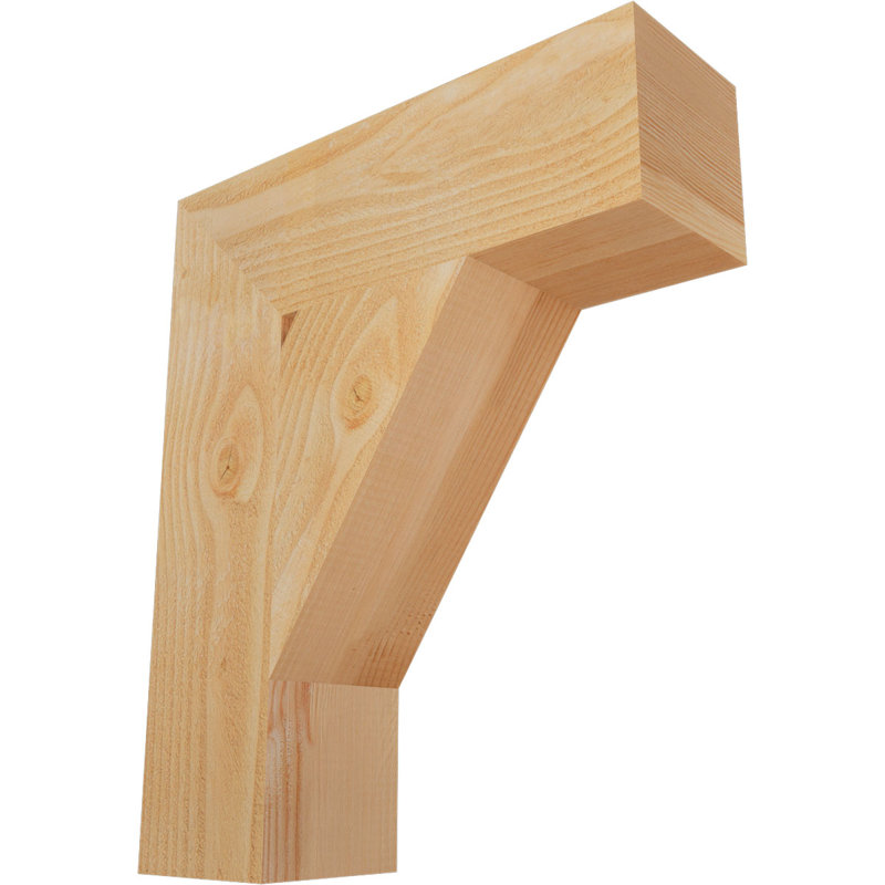 Support de bloc traditionnel, Douglas (sciage brut), H 24 po x l 6 po x P 20 po