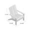 Adirondack en teck Ashland - Huître-922369633-823230823-823230807