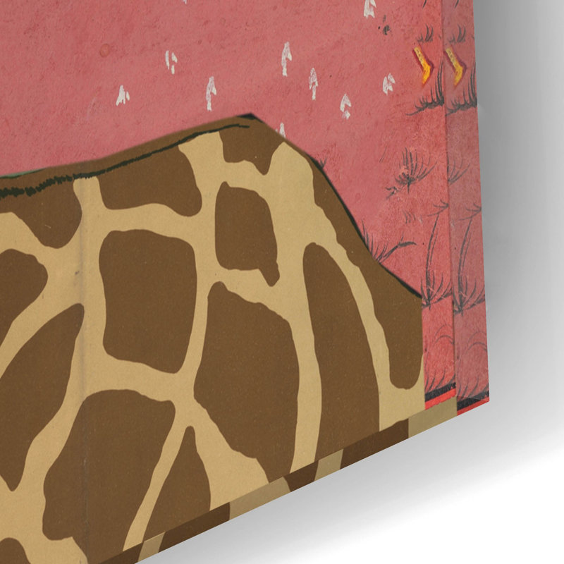 «Savanna Stroll» par Stellar Design Studio, art mural en verre acrylique, H 12 po x l 16 po x P 0,13 po