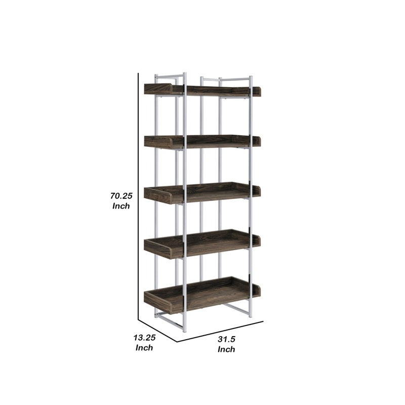 Bibliothèque à 5 tablettes Nesper