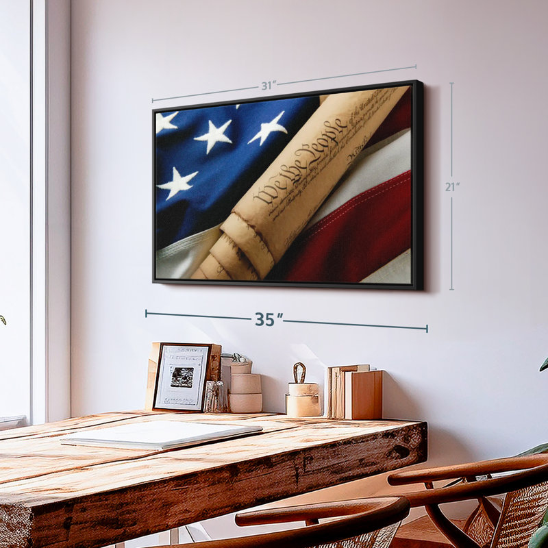 Impression sur toile American Freedom, H 21 po x l 31 po