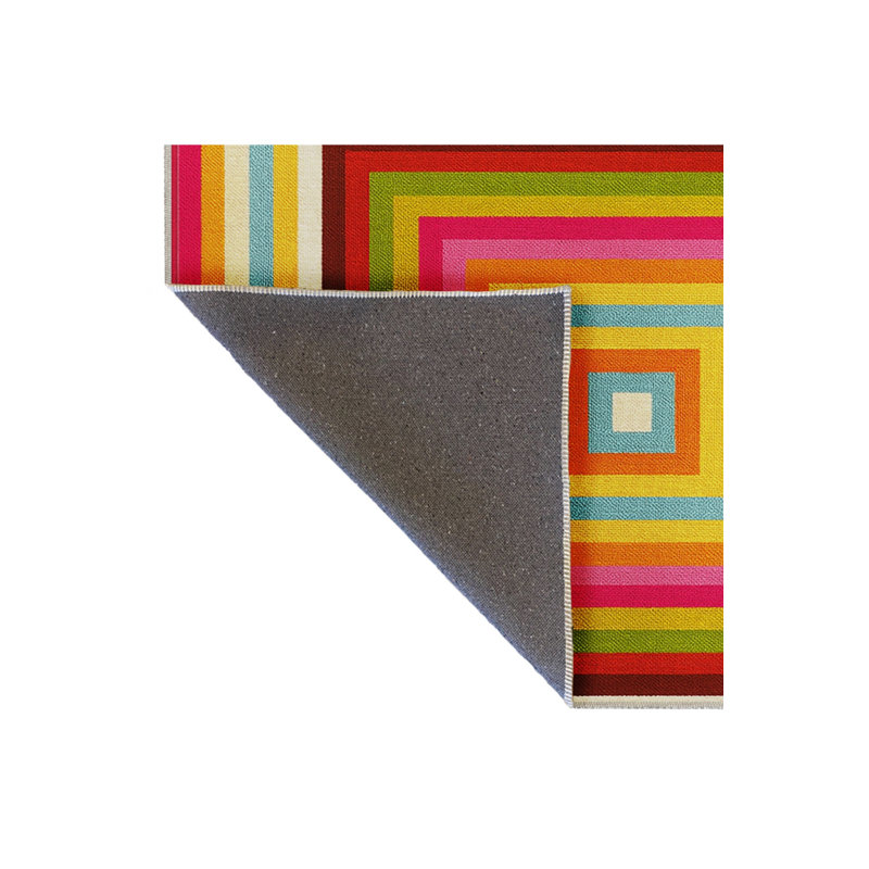 Tapis tissé crème à motif géométrique lavable Mosso, 2'6" x 4'11"