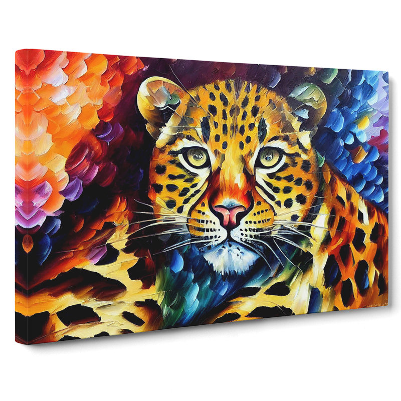 Leopard Painting Vol.2 Abstract - Wrapped Canvas, 35cm H x 50cm W x 3cm D