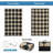 Outdoor Rug Plastic Reversible Rug Waterproof Patio Rug for Outdoor Camping Deck Beach RV Porch Patio and Backyard Black Cream 9*18-138044920-138044921