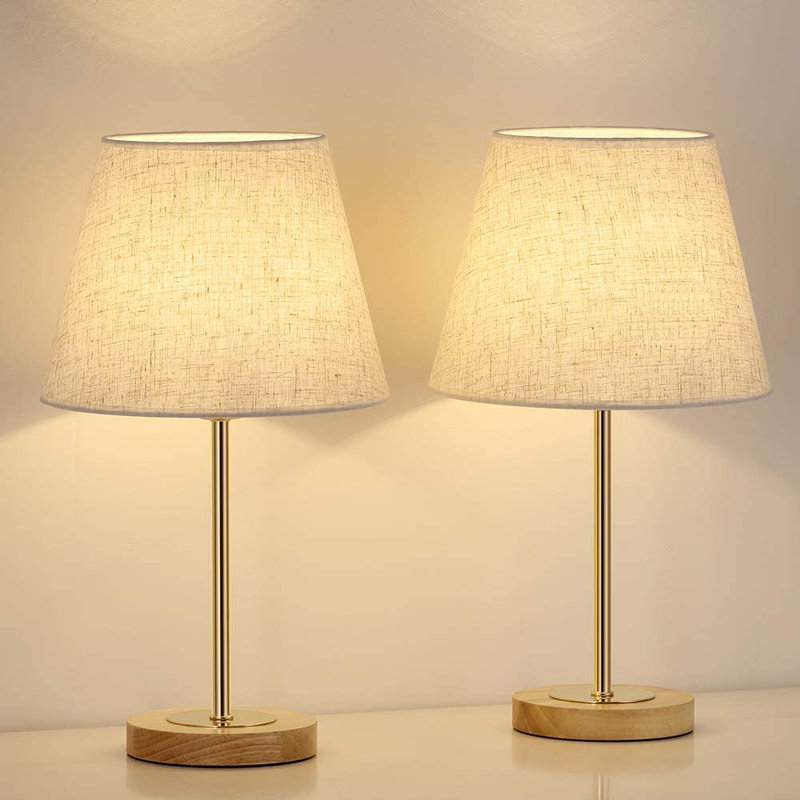 Milbrandt Wood Table Lamp, Gray